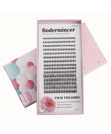 Bodermincer Big Capacity 8-10-14mm Mixed Length 300 Bundles 20D Eyelash Extensions 0.07mm Thickness D Curl Mink Strip Eyelashes Individual Lashes Natural Style (8-10-14mm Mixed)