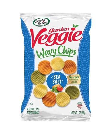 Sensible Portions Garden Veggie Chips Sea Salt Snack Size 1 Oz (Pack of 24)