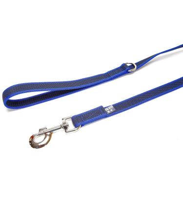 IDC Color & Gray Rubberized Dog Leash - 20mm x 2m with Loop & D-Ring - Blue-Grey - Durable International Shipping - Buy Online on GoSupps.com