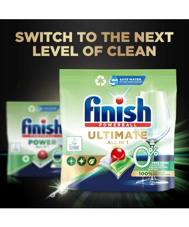 Finish Ultimate All in One 0% Dishwasher Tablets 100's Unscented - 100 Count - Buy Online on GoSupps.com