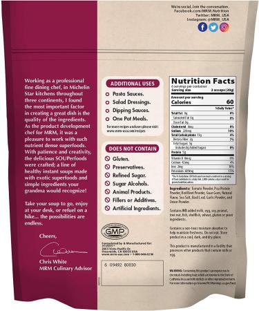MRM Souperfoods Red Beet Tomato Soup 4.2oz - Healthy & Delicious Vegan Soup - Buy Online on GoSupps.com
