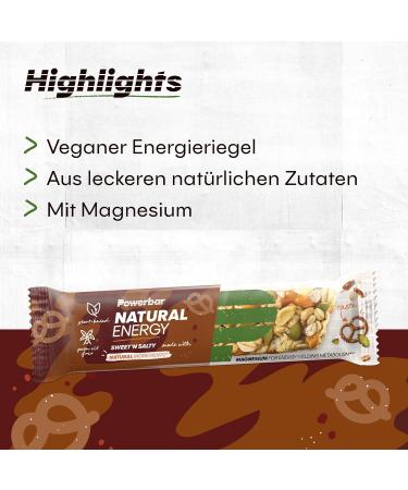 Powerbar Natural Energy Cereal Energy Sweet'n&Salty 18x40g - Vegan Carbohydrate Energy Bar + Magnesium Sweet'n Salty 18x40g - Buy Online on GoSupps.com