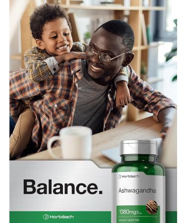 Horb ach Ashwagandha Supplement | 180 Capsules | for Women and Men | Herbal Root Extract | Non-GMO Gluten Free - Buy Online on GoSupps.com