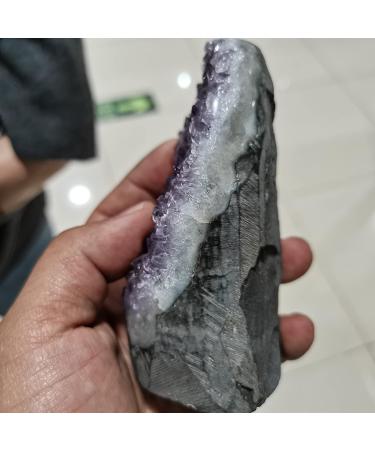 Natural Crystal Rough Home Decoration 500-550g Natural Amethyst Geode Quartz Cluster Crystal Specimen Stones 800-1000g - Buy Online on GoSupps.com