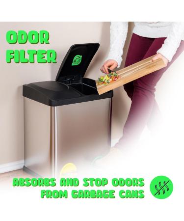 4x Garbage Can Freshener Odor Removers for Small Rooms Self-Adhesive Lemon & Apple Fragrance | Diaper Pail & Odor Control - Buy Online on GoSupps.com