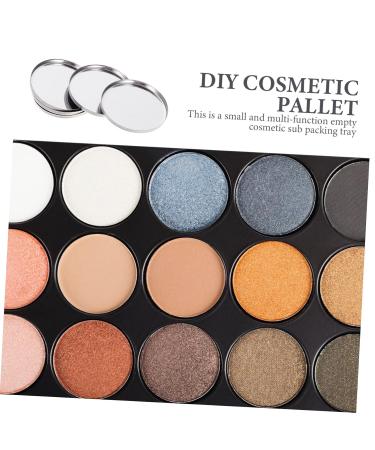 Didiseaon 20pcs Round Eye Shadow Organizer Rack - Beige Makeup Tray for Lipsticks & Highlighters | Stainless Steel Magnetic Pans for Easy Makeup Storage - International Shipping Available - Buy Online on GoSupps.com