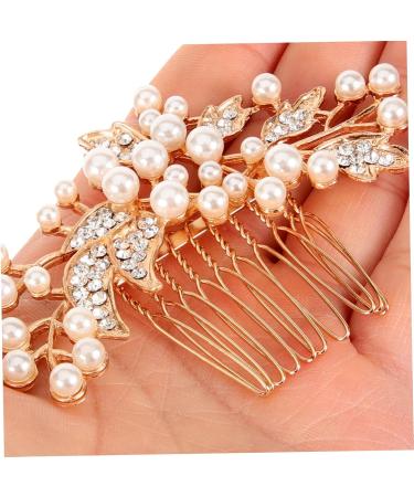 Gogogmee Rhinestone Hair Clips Hair Comb Clip Hair Side Comb Wedding Hair Accessories Hair Comb for Women Rhinestone Side Comb Pearl Hair Comb Hair Accessories for Women Tiara Rhinestones - Buy Online on GoSupps.com