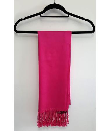 GFM Smooth Shiny Surface Pashmina Style Scarf (L9) - Hot Pink - Buy Online on GoSupps.com