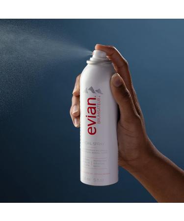 Evian Facial Spray Duo 5 oz - Hydrate & Refresh Skin Revive Makeup Soothe Sensitivity - All Skin Types - Authentic French Alps Skincare - Buy Online on GoSupps.com