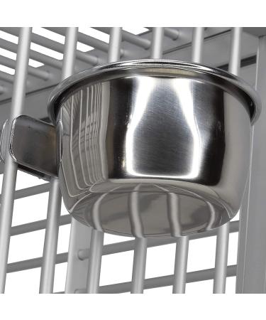 Stainless Steel Cup Clamp for Birds - 5 oz - Bonka Bird Toys - Buy Online on GoSupps.com