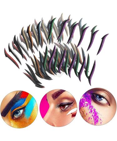  POPETPOP POPETPOP 80 Pairs of Glitter Eyeliner Stickers Decals Glitter Stickers Adhesive Eye Stickers Plastic Line Stickers - Buy Online on GoSupps.com