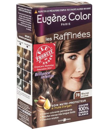 Eug ne Color - Color & Eclat - Les Raffin es - N 78 Marron Pralin - Coloration Permanente brillance Longue Dur e l'Huile d'Argan - Lot de 2 Marron Pralin 78 - Buy Online on GoSupps.com