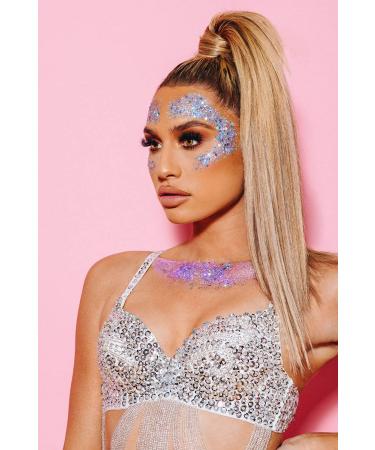 Hemway Unicorn Light Pink Mix Glitter Chunky Multi Purpose Dust Powder Arts & Crafts Decorations Costumes Makeup Cosmetic Face Eye Body Nails Skin Hair Festival 10g Unicorn Light Pink 10g / 0.35oz - Buy Online on GoSupps.com