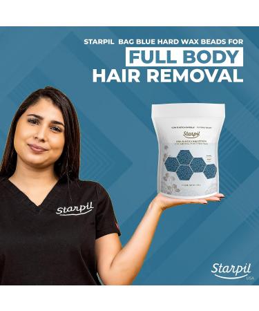Starpil Blue Hard Wax Beads 1000g - Stripless Wax Beans Refill for Hair Removal - Professional Low Temperature Film Wax - 2.2lb Bag - Buy Online on GoSupps.com