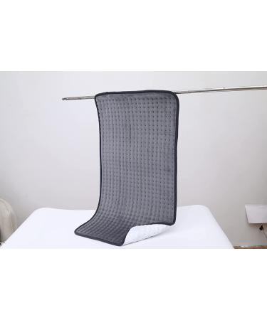 Aukfa XXX-Large Electric Heating Pad for Back Pain Relief - 6 Heat Settings, Auto Shut Off, Moist & Dry Heat Therapy - 17 x 33 Inch, Gray - Buy Online on GoSupps.com