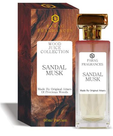 Parag Fragrances Sandal Musk Attar 60ml Real Natural Perfume Spray For Man & Women Best Long Lasting Perfume Spray