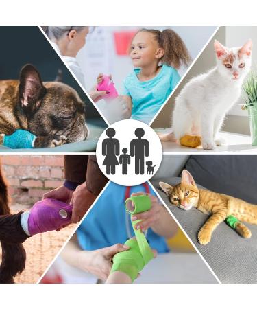 ALPIDEX 12 Rolls Cohesive Tape 10 cm x 4.5 m Self Adhesive Bandage Various Colors Self Adhesive Finger Strap Ankle Knee Band - Buy Online on GoSupps.com