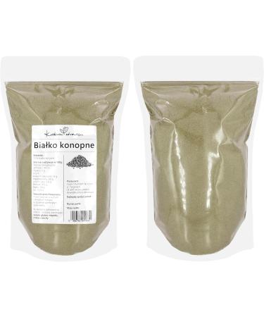  Kuchnia Zdrowia Hemp Protein - Vegan Hemp Protein Powder without Additives - Leak Proof Packaging with Zipper - Doypack: (500g) - Buy Online on GoSupps.com