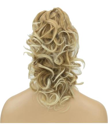 IMISSU Messy Curly Hair Short Claw Ponytail Hair Extensions Pony Tail Clip in Hairpieces (Beach Blonde) - Buy Online on GoSupps.com