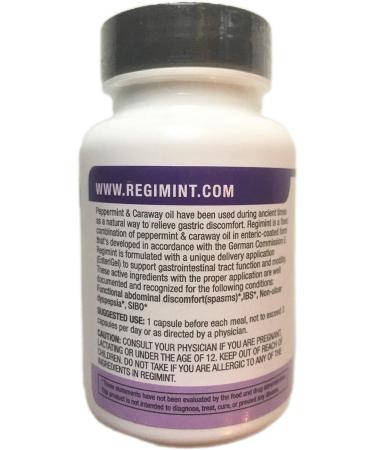 REGIMINT Peppermint Oil Plus Caraway Enteric-Coated Caps for IBS Relief - Buy Online on GoSupps.com