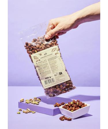 KoRo - Salted Caramel Pistachios 500g - Roasted and caramelized pistachios with a pinch of salt - Combination of sweet and salty - 500g bulk - Buy Online on GoSupps.com