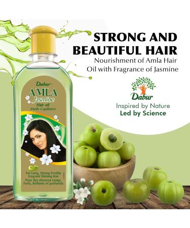 Dabur Amla Jasmine Hair Oil 200ml - Nourish & Strengthen Your Hair | International Shipping Available - Buy Online on GoSupps.com