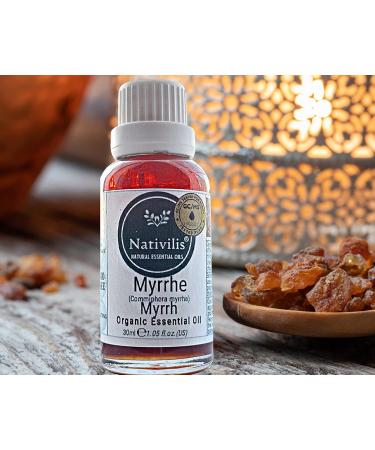 Buy Nativilis Essential Bio-Myrrh Oil - Powerful Antioxidant for Anti-Aging Wound Care Athlete's Foot & Cracked Skin - Copaiba Aromatherapy - Buy Online on GoSupps.com