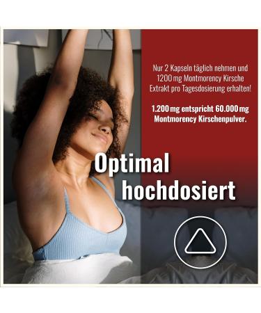 Montmorency Cherry Capsules - 180 Vegan Capsules - High Dose 1200mg (50:1) - Additive-Free for Optimal Health - Buy Online on GoSupps.com