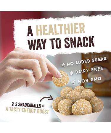 Tom & Luke Salted Caramel Snackaballs | Vegan Healthy Snack Alternative | Gluten Free | Dairy Free | No Added Sugar | Non-GMO | 1.9 oz (Pack of 8) - Buy Online on GoSupps.com