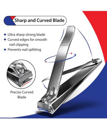 Professional Heavy Duty Toe Nail Clippers for Thick Nails - Large Cutter for Men & Women - 1 Count - Buy Online on GoSupps.com
