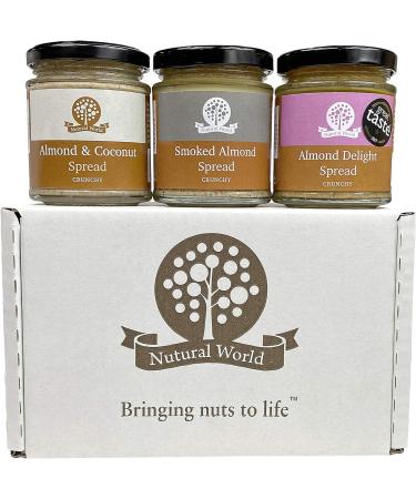 Nutural World - Special Almond Nut Butter Collection - Crunchy(set of 3) - 170g - Buy Online on GoSupps.com