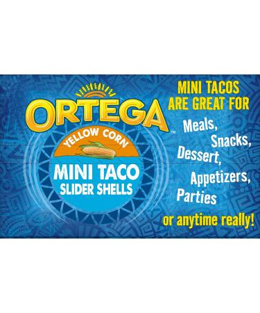 Ortega Mini Taco Slider Shells Yellow Corn 4.4 oz - 18 Count - Buy Online on GoSupps.com