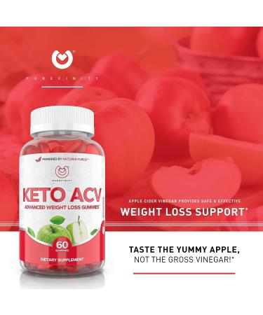Keto ACV Gummies 1000mg for Advanced Weight Loss | Apple Cider Slimming Gummy for Detox & Metabolism | 60 Vegan Gummies - Buy Online on GoSupps.com