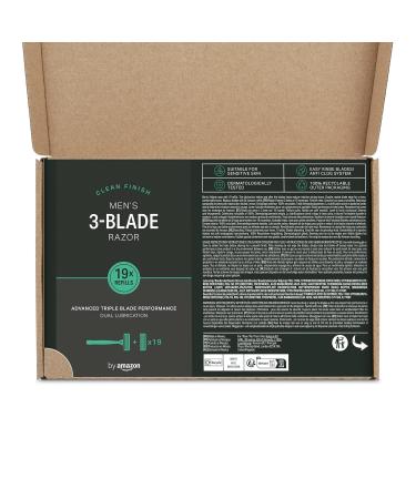 Buy Amazon Male Razor 3 Blades - 20 Pieces (2 Pack) with Replacement Blades for a Smooth Shave - International Shipping Available - Buy Online on GoSupps.com