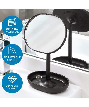 iDesign Cade Bathroom Accessories - Matte Black Finish - 16.5 cm x 11.4 cm x 25.5 cm - Buy Online on GoSupps.com