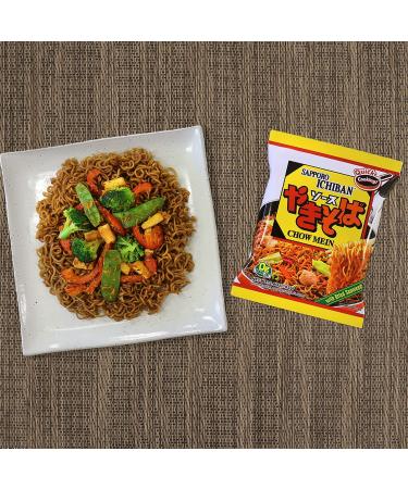  SAPPORO ICHIBAN Yakisoba No.1 Tasting Instant Japanese Fried Noodles Delicious Chow Mein (3.6 Oz. x 24 packs) | 24 Pack Case - Buy Online on GoSupps.com