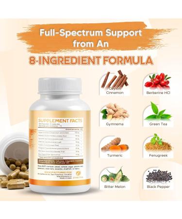 Liposomal Ceylon Cinnamon 980 mg Berberine + Gymnema Sylvestre | Advanced Absorption | Digestive Metabolic & Overall Health Support | 150 Capsules 150 count (pack of 1) - Buy Online on GoSupps.com