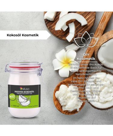 Mituso Organic Virgin Coconut Oil - 1000ml Swing Top Jar | Premium Quality Vegan Non-GMO International Shipping - Buy Online on GoSupps.com