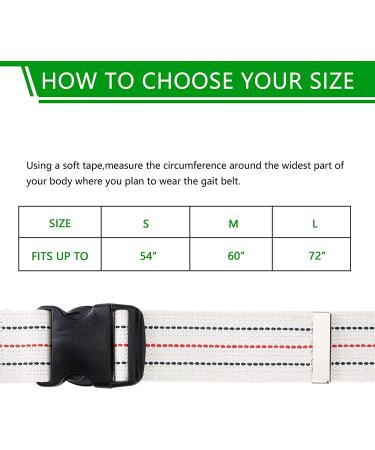YPC Gait Belt Transfer Aid with Quick Release Buckle - 54 Inch - For Seniors, Caregivers, Nurses & Therapists - Buy Online on GoSupps.com