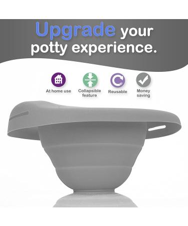 Kalencom Potette Plus Collapsible Reusable Liner for Home | Gray | Compatible with 2-in-1 Potette Plus Potty - Buy Online on GoSupps.com