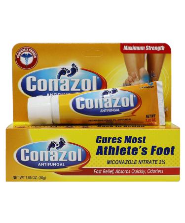 Conazol Maximum Strength  Athlete's Foot  Helps Relieve Itching  Burning  Cracking Feet  1.05 Oz  Tube. 1.05 Ounce (Pack of 1)