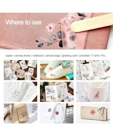 Flower Rub On Transfer Stickers - Decorative Planner, Scrapbook, and DIY Craft Supplies (Eden) - Buy Online on GoSupps.com