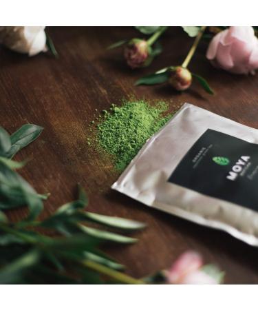 Organic Moya Matcha Tea Green Powder 100g - Premium Ceremonial Grade from Uji Japan | Ideal for Japanese Tea Ceremony | Vegan & Vegetarian Friendly - Buy Online on GoSupps.com