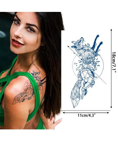 Realistic Semi-Permanent Tattoo Stickers for Men & Boys | Waterproof & Long-Lasting | 6 Sheets Christmas Gift 01 - Buy Online on GoSupps.com