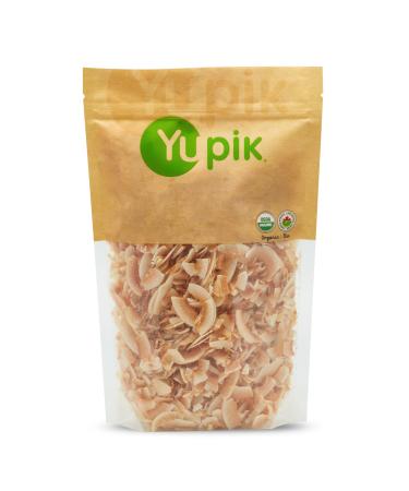 Yupik Organic Toasted Coconut Chips Shavings 450 g Non-GMO Vegan Gluten-Free Kosher Crunchy Coconut Unsweetened No Added Sugar Oil-Free Source of Fiber Healthy Snacks Ideal Topping 450 g (Pack of 1)