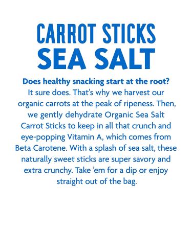 Rhythm Superfoods Carrot Sticks Sea Salt, Organic & Non-GMO, 0.6 Oz (Pack of 8) Vegan/Gluten-Free Superfood Snacks - Buy Online on GoSupps.com
