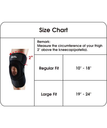 Buy Vital Salveo Germanium 9.5 Knee Brace | Adjustable With S-Stays & Open Patella Support Large Fit International Shipping Available - Buy Online on GoSupps.com