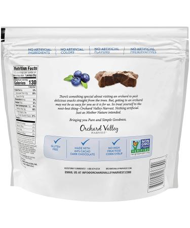 Orchard Valley Harvest Dark Chocolate Covered Blueberries - 1oz Bags (Pack of 15) | Gluten-Free, Non-GMO, No Artificial Ingredients - Buy Online on GoSupps.com
