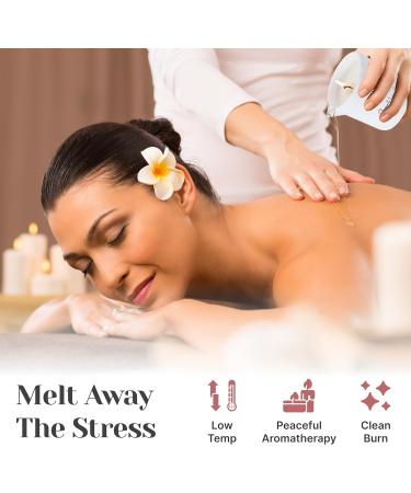 Massage Oil Candle for Relaxation | 8.1 oz Lavender Chamomile Essential Oil Body Massage Candle | Spa & Home Use | Perfect Gift for Men & Women - Buy Online on GoSupps.com