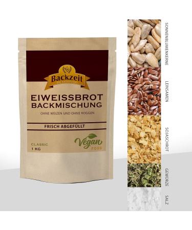 Brothers Protein Bread Baking Mix Classic 1 kg - Low Carb Wheat-Free Diabetic-Friendly | 90% Less Carbs | German Quality - Buy Online on GoSupps.com